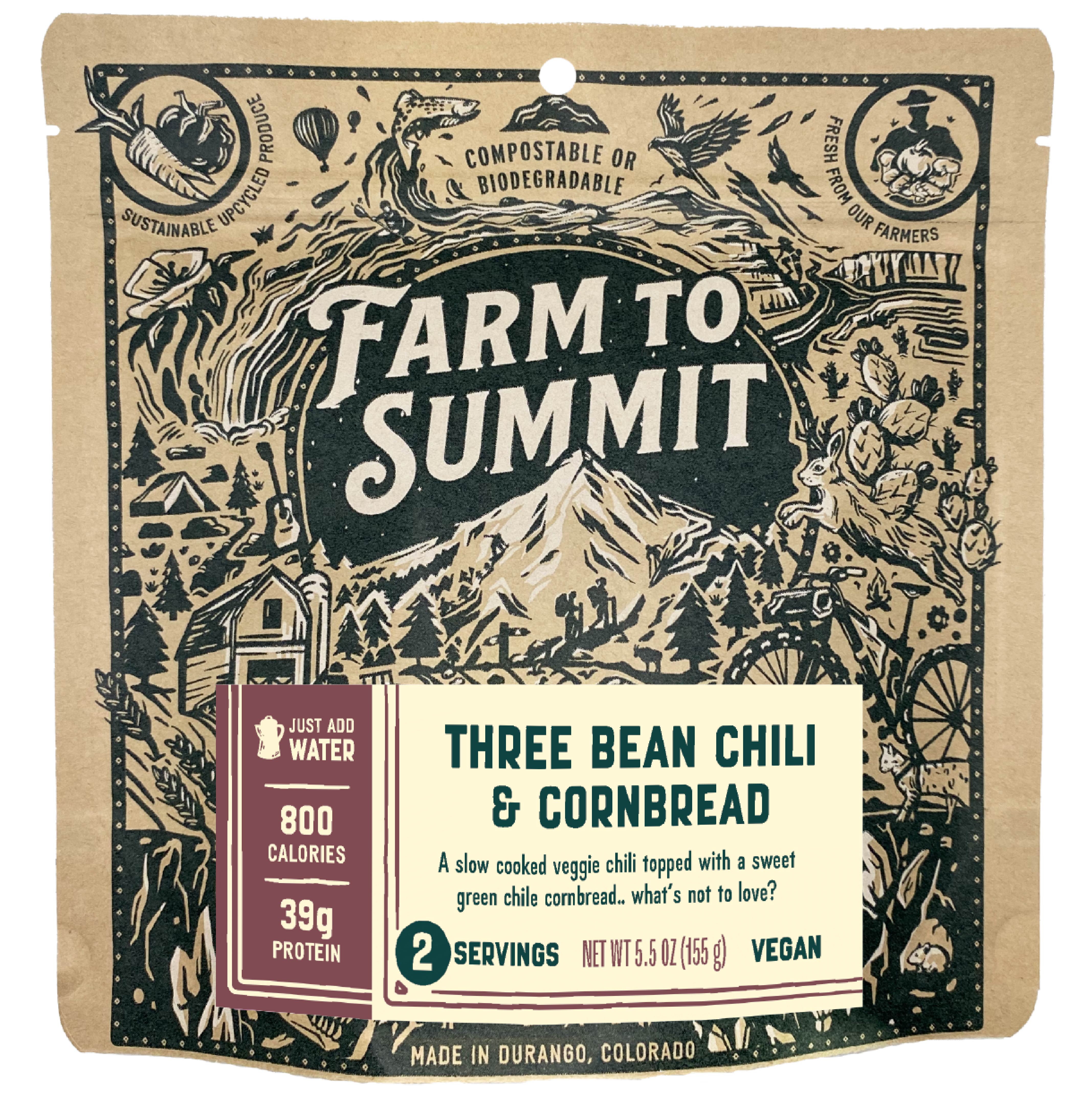 Three Bean Chili & Cornbread