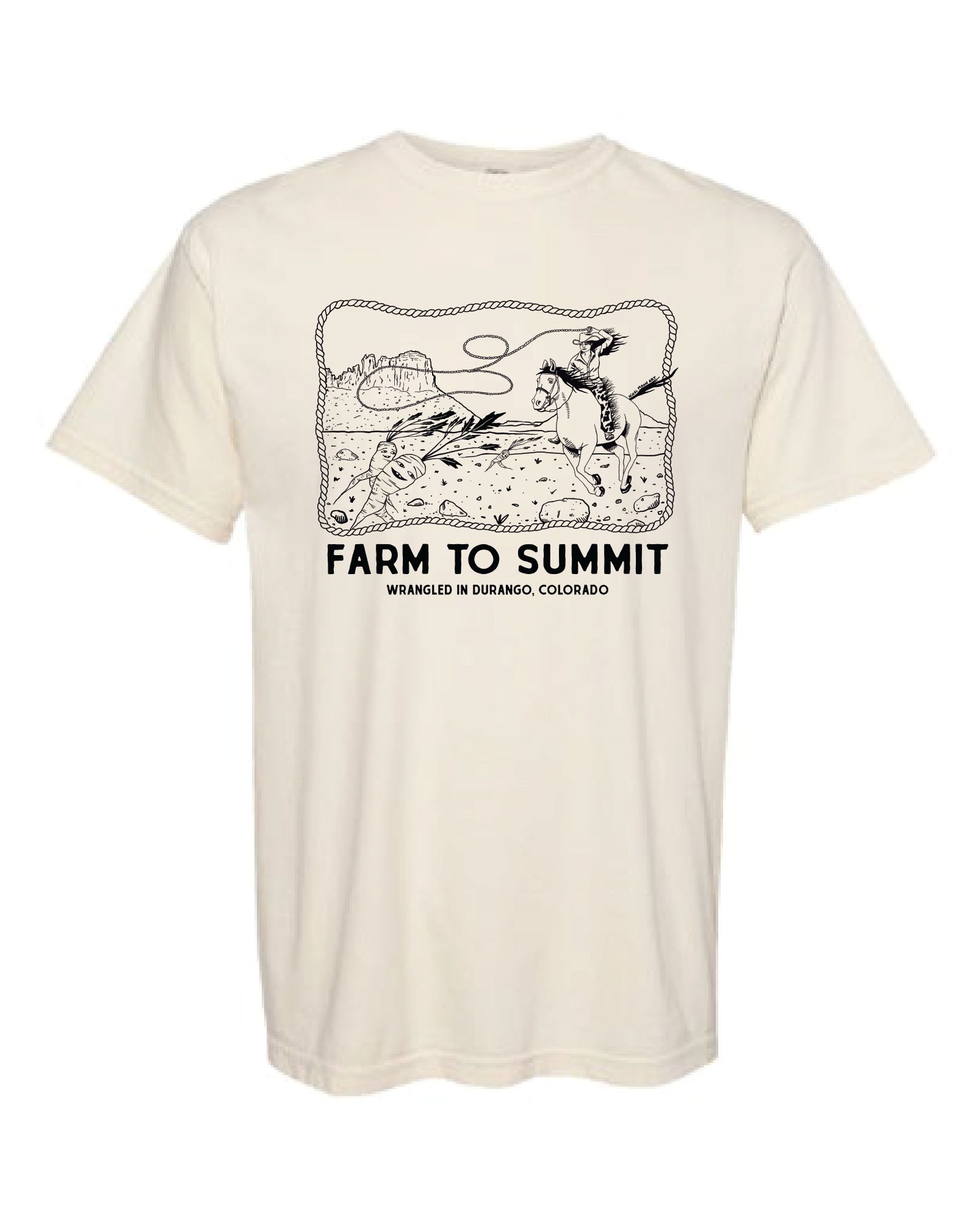 Wranglin' Carrots T-Shirt , Natural