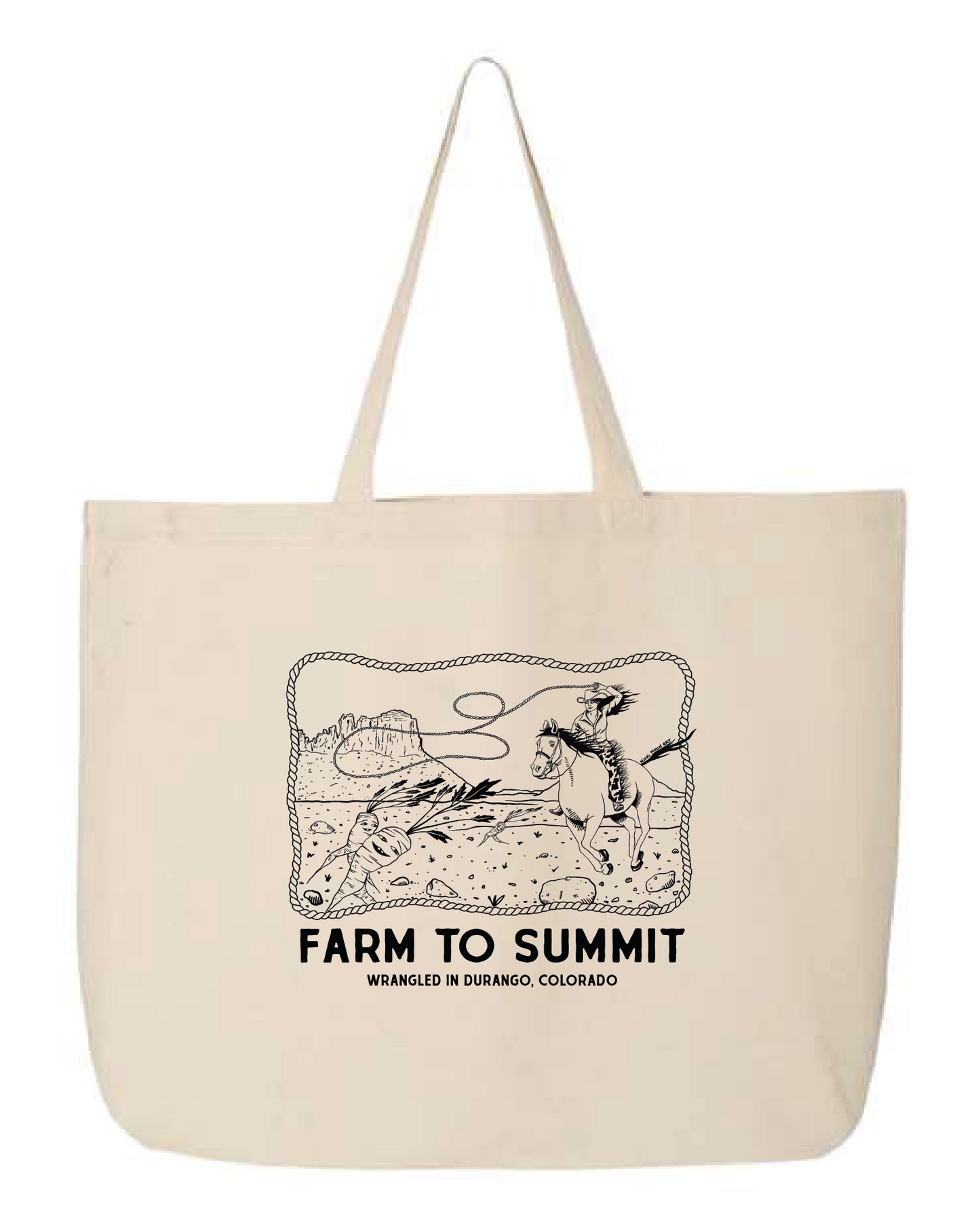 Wranglin' Carrots Big Ol' Canvas Tote