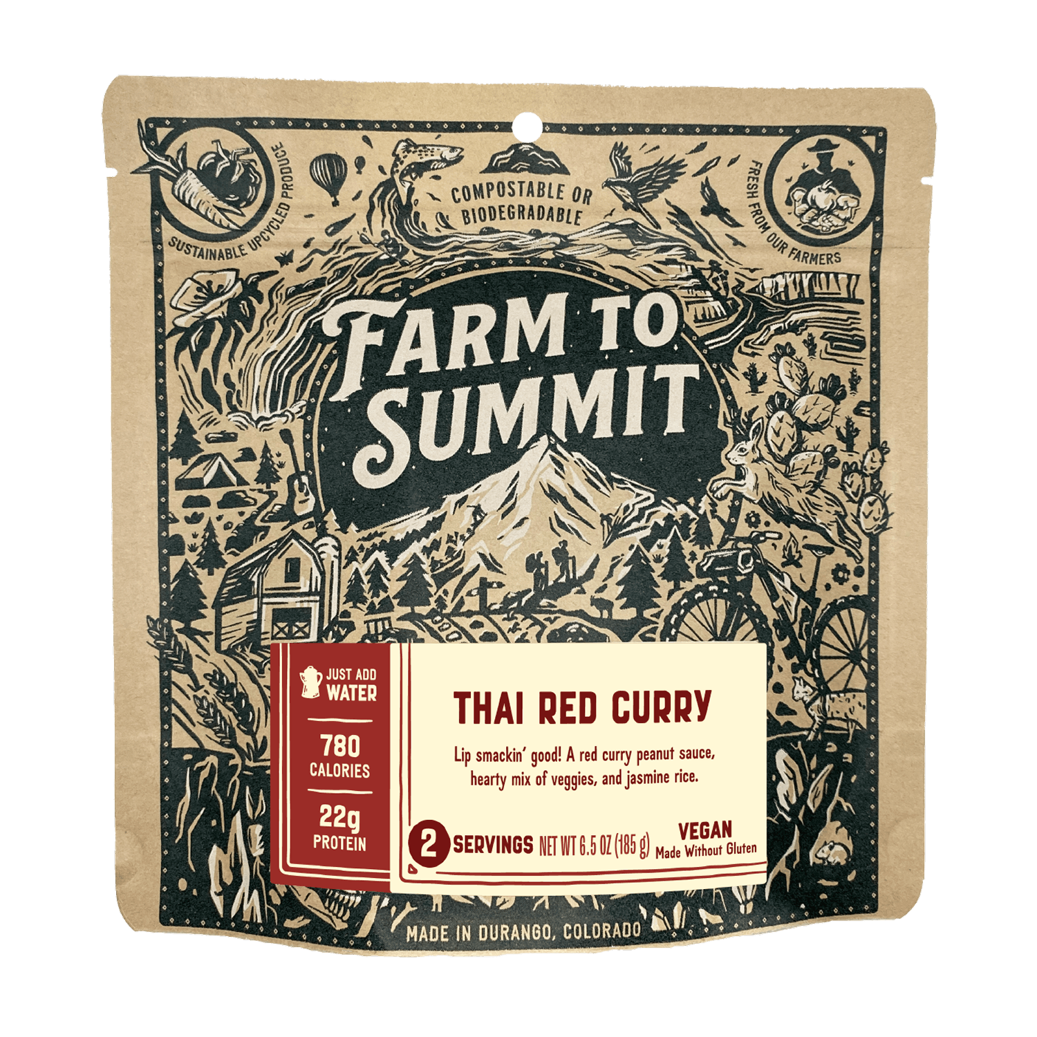 Thai Red Curry | Vegan Backpacking Meal | Farm To Summit