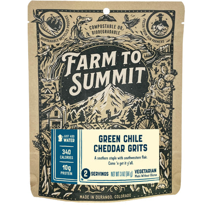 Green Chile Cheddar Grits