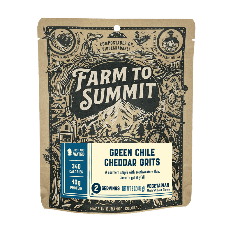 Green Chile Cheddar Grits